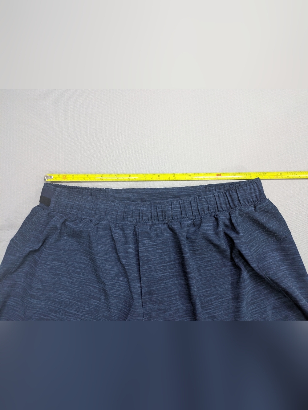 Lululemon Shorts Mens Large Blue Heather Surge 6" Running Training Gym M7AB2S - Picture 5 of 6